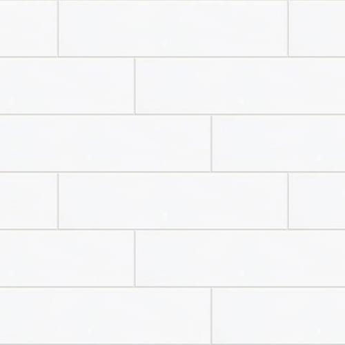 GRANDEUR 4X16 MATTE in White Tile
