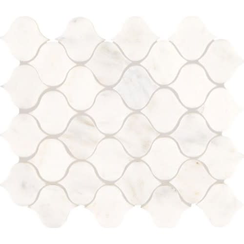 Marble Collection in First Snow Elegance 11 X12 Baroque Natural Stone