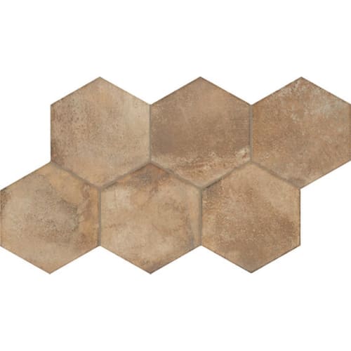 Cotto Revival in Alpaca Hexagon Tile