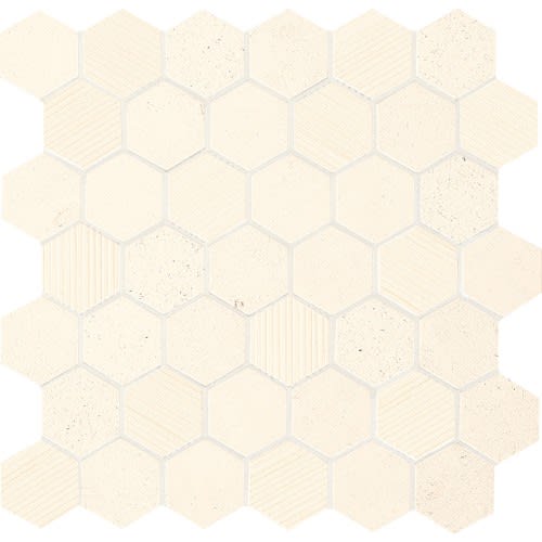Limestone Collection in Blavet Blanc Hexagon Natural Stone
