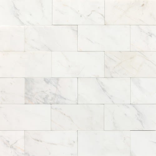 Marble Collection in Contempo White 3x6 Polished Natural Stone