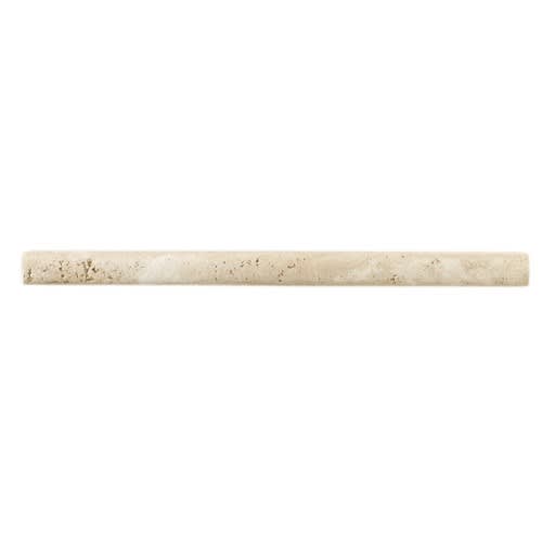 Travertine Collection in Mediterranean Ivory Decorative .75x12 Natural Stone