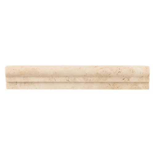 Travertine Collection in Mediterranean Ivory Decorative 2x12 Natural Stone