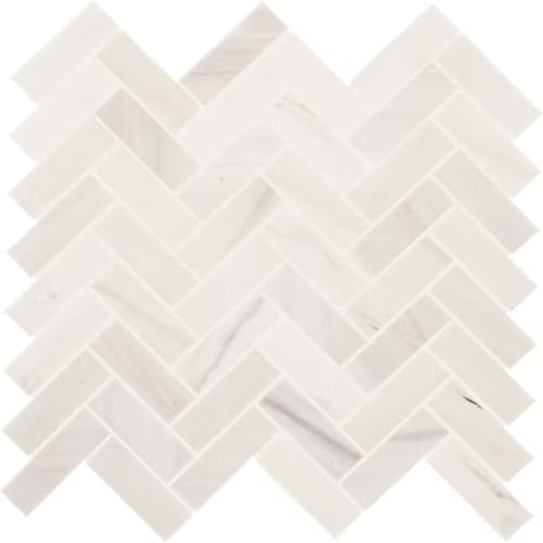 Eclessia Marble in Pacifica Herringbone Natural Stone