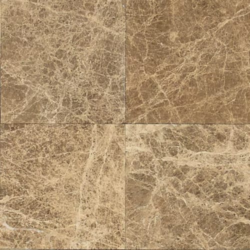Marble in Emperador Lt Cl-12x12x.375 Natural Stone