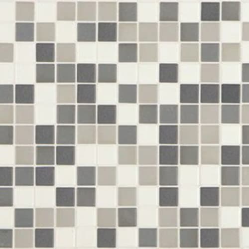 Unglazed Mosaics in Snow Leopard Tile