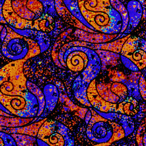 Lava Fluorescent - 18 in Fluorescent Carpet