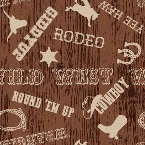 Ride 'Em Cowboy - 26 in Multi Carpet