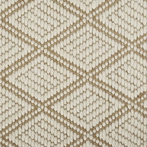Nature Raw Diamond in Ivory/Sahara Carpet