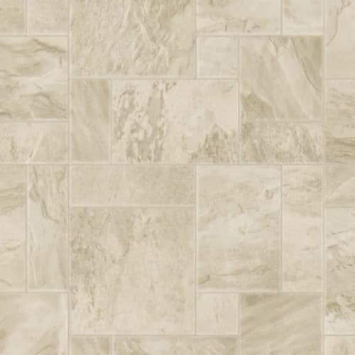 City Plaza in Stone - Gold Vinyl Sheet Goods