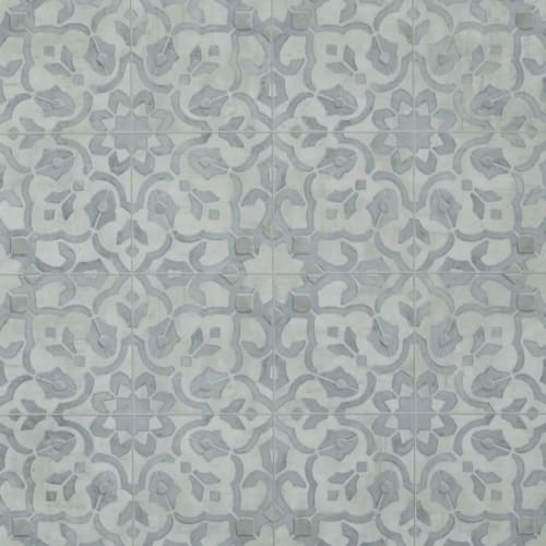 Filigree in Pewter - Platinum Vinyl Sheet Goods