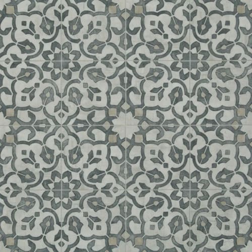 Filigree in Iron - Silver Vinyl Sheet Goods