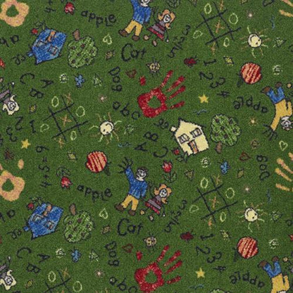 Scribbles - 26 in Green Carpet