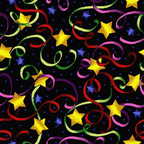 Streamers and Stars - 26 in Multi Carpet