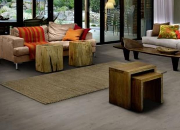 Beyond Retro Collection in Pearl Grey Strip Hardwood