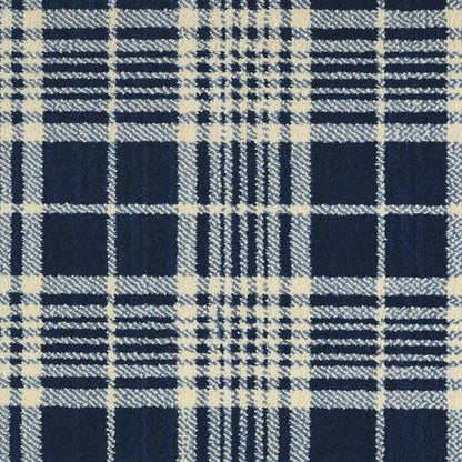 Gingham Plaid in Gingp Navy Carpet