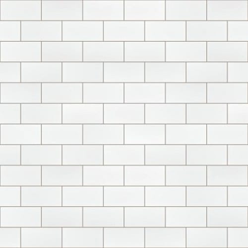 GRANDEUR 3X6 GLOSS in White Tile