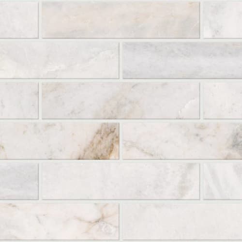 CHATEAU 2X8 BRICK in Cashmere White Tile