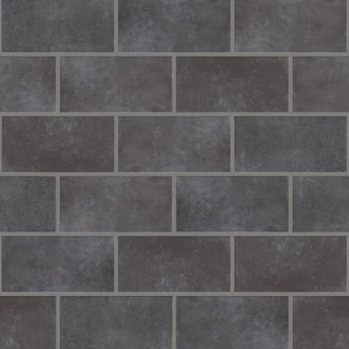 HALFTONE 4X8 GLOSS in Black Storm Tile