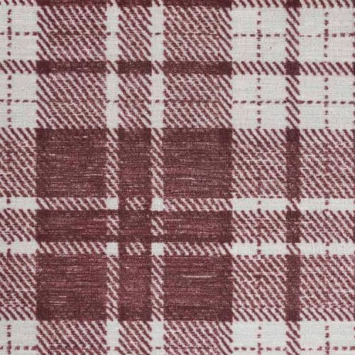 Elegance Plaid Chic in Bordeaux Carpet