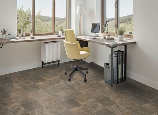 Wynn Point in Brown Sugar Vinyl Sheet Goods