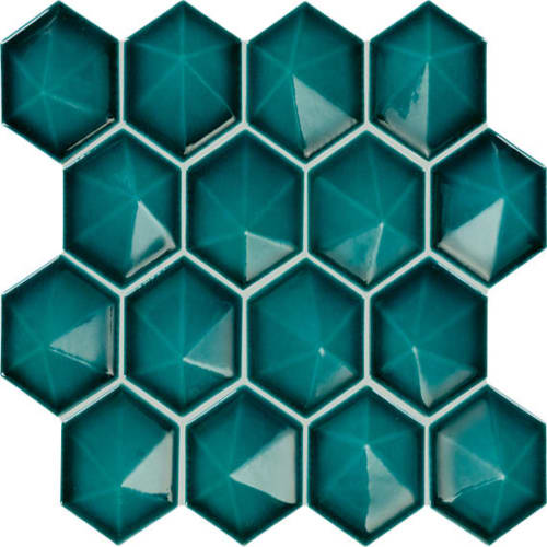 Artefino Jewel in Aquamarine Hex Tile