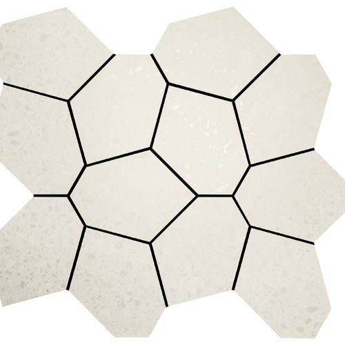 Alaska in Ice Mosaic 13"x15" Polygon Tile