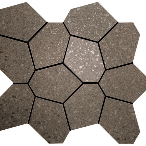 Alaska in Mink Mosaic 13"x15 "polygon Tile