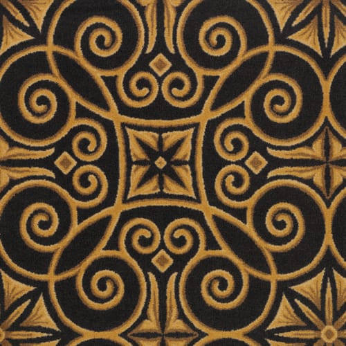 Antique Scroll - 32 in Brown Carpet