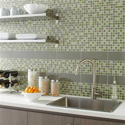 Color Appeal in Charcoal Gray 4x12 Glass Tile