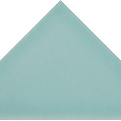 Cursive in Soft Teal Mosaic 6"x6" Triangle