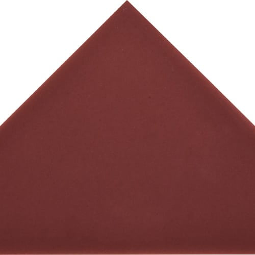 Cursive in Oxblood Mosaic 6"x6" Triangle