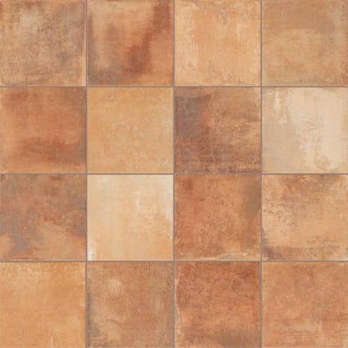 Cotto Revival in Rust Square Tile