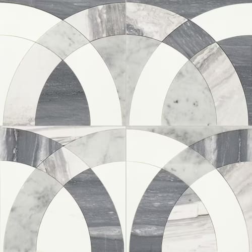 Eclessia Marble in Volakas Blend Arches Natural Stone