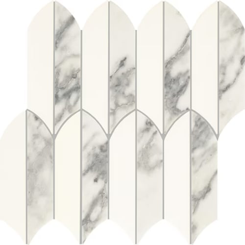 Eclessia Marble in Arabescato Argento Blend Feather Natural Stone