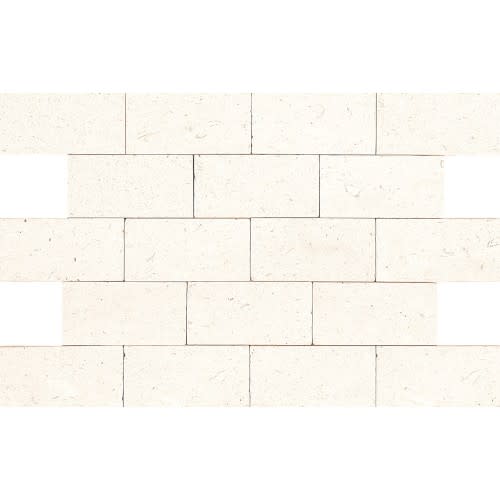 Limestone Collection in Blavet Blanc 3x6 Textured Natural Stone