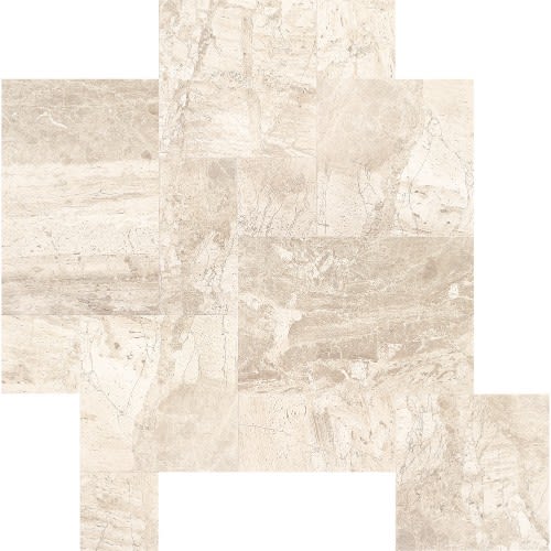 Marble Collection in Meili Sand Versailles Pattern 8x8 Natural Stone