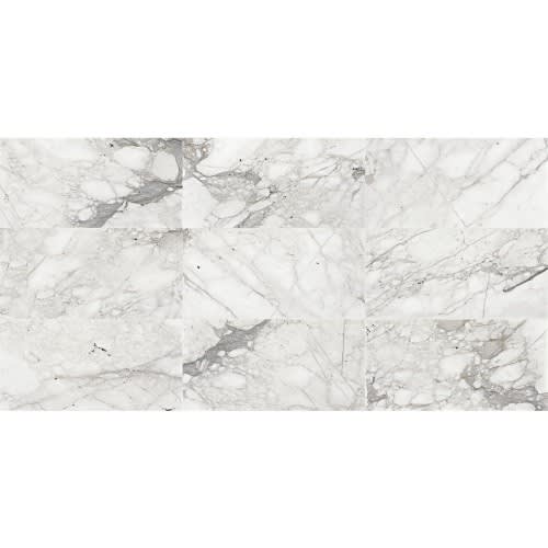 Marble Collection in Venetian Calacatta 12x12 Polished Natural Stone