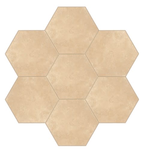 Travertine Collection in Torreon Hexagon Natural Stone