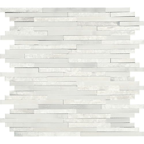 Marble Collection in First Snow Elegance 11.5 X12 Random Natural Stone