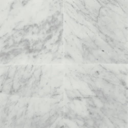 Marble Collection in Carrara White 12x12 Polished Natural Stone