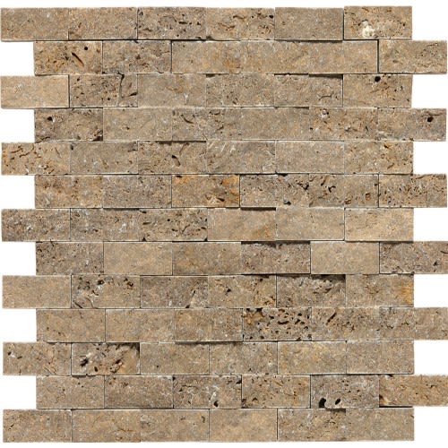 Travertine Collection in Noce Brick Joint Natural Stone