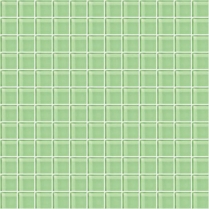 Glass Blox in Lime Shimmer 1"x1"
