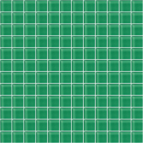 Glass Blox in Green Glow 1"x1" Glass Tile