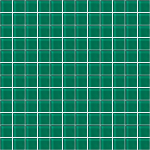 Glass Blox in Glisten Green 1"x1" Glass Tile