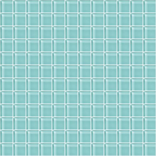 Glass Blox in Aqua Gleam 1"x1"