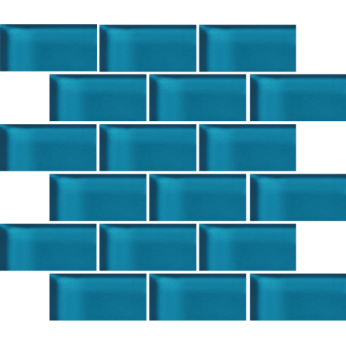 Glass Blox in Mermaid 2"x4" Glass Tile