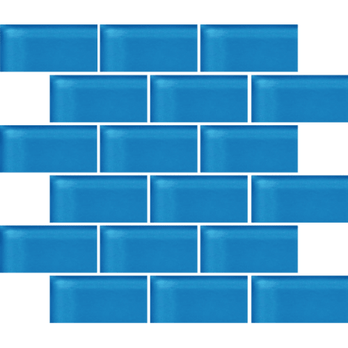 Glass Blox in Angel Fish 2"x4" Glass Tile