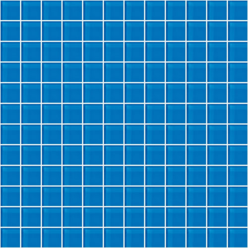 Glass Blox in Blue Grotto 1"x1" Glass Tile