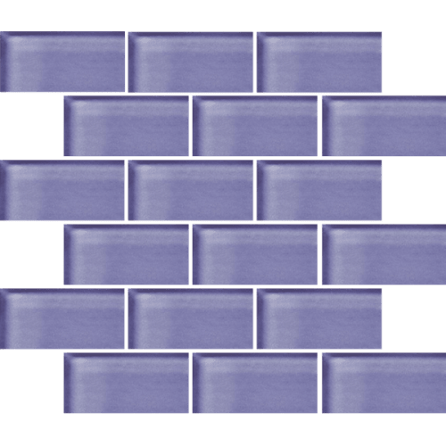 Glass Blox in Lilac Dew 2"x4" Glass Tile